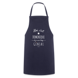 Tablier - Dominique est trop Génial - 7 Coloris - Cadeau Original - Cadeau Personnalisable - Cadeaux-Positifs.com -noir-