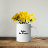 Mug - Hello les Djeuns - Anachronique - 6 Coloris - Cadeau Drôle - Cadeau Personnalisable - Cadeaux-Positifs.com -Blanc-