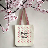 Tote Bag Premium - Le joli Bazar de Alma - Cadeau Durable - Cadeau Personnalisable - Cadeaux-Positifs.com -Rouge-