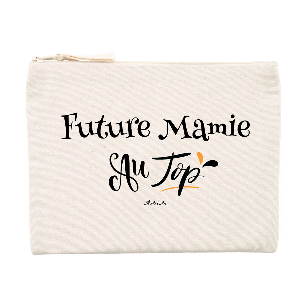 Pochette - Future Mamie au Top - Matières recyclées - Cadeau