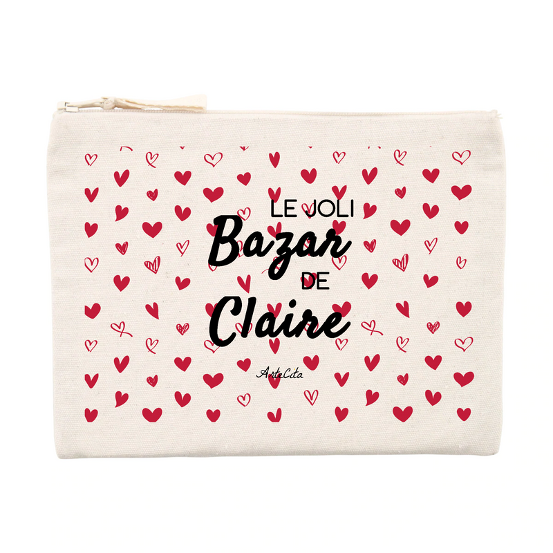 Cadeau anniversaire : Pochette - Le joli Bazar de Claire - Cadeau Durable & Original - Cadeau Personnalisable - Cadeaux-Positifs.com -Unique-Beige-