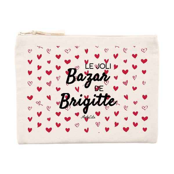 Pochette - Le joli Bazar de Brigitte - Cadeau Durable & Original - Cadeau Personnalisable - Cadeaux-Positifs.com -Unique-Beige-