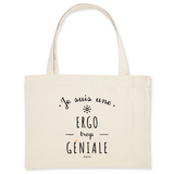 Grand Cabas - Une Ergo trop Géniale - Cadeau Durable - Cadeau Personnalisable - Cadeaux-Positifs.com -Unique-Blanc-