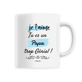 Mug - Papa je t'aime - 6 Coloris - Cadeau Original - Cadeau Personnalisable - Cadeaux-Positifs.com -Unique-Blanc-