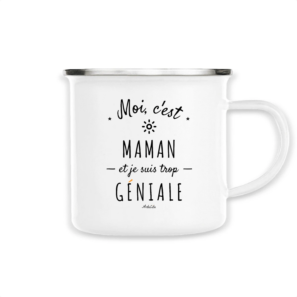 Mug - Une Maman trop Géniale - Métal émaillé - Cadeau Original ...