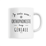 Mug - Une Orthophoniste trop Géniale - 6 Coloris - Cadeau Original - Cadeau Personnalisable - Cadeaux-Positifs.com -Unique-Blanc-