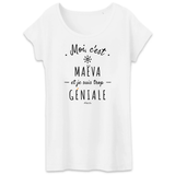 T-Shirt - Maëva est trop Géniale - Coton Bio - Cadeau Original - Cadeau Personnalisable - Cadeaux-Positifs.com -XS-Gris-