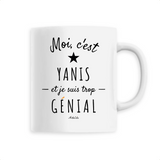 Mug - Yanis est trop Génial - 6 Coloris - Cadeau Original - Cadeau Personnalisable - Cadeaux-Positifs.com -Unique-Blanc-
