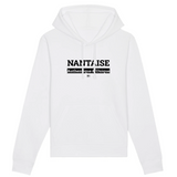 Sweat à Capuche - Nantaise - Coton Bio - 5 Coloris - Cadeau Original - Cadeau Personnalisable - Cadeaux-Positifs.com -XS-Blanc-