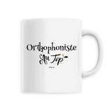 Mug - Orthophoniste au Top - 6 Coloris - Cadeau Original - Cadeau Personnalisable - Cadeaux-Positifs.com -Unique-Blanc-