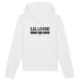 Sweat à Capuche - Lilloise - Coton Bio - 5 Coloris - Cadeau Original - Cadeau Personnalisable - Cadeaux-Positifs.com -XS-Blanc-
