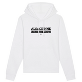 Sweat à Capuche - Alsacienne - Coton Bio - 5 Coloris - Cadeau Original - Cadeau Personnalisable - Cadeaux-Positifs.com -XS-Blanc-