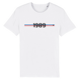 T-Shirt - Année 1989 - Coton Bio - 6 Coloris - Cadeau Original - Cadeau Personnalisable - Cadeaux-Positifs.com -XS-Blanc-