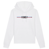 Sweat à capuche - Année 1987 - Coton Bio - 5 Coloris - Cadeau Original - Cadeau Personnalisable - Cadeaux-Positifs.com -XS-Blanc-