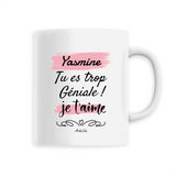 Mug - Yasmine je t'aime - 6 Coloris - Cadeau Tendre & Original - Cadeau Personnalisable - Cadeaux-Positifs.com -Unique-Blanc-
