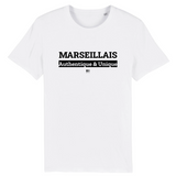 T-Shirt - Marseillais - Coton Bio - 7 Coloris - Cadeau Original - Cadeau Personnalisable - Cadeaux-Positifs.com -XS-Indigo-