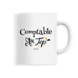 Mug - Comptable au Top - 6 Coloris - Cadeau Original - Cadeau Personnalisable - Cadeaux-Positifs.com -Unique-Blanc-