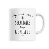 Mug - Une Secrétaire trop Géniale - 6 Coloris - Cadeau Original - Cadeau Personnalisable - Cadeaux-Positifs.com -Unique-Blanc-