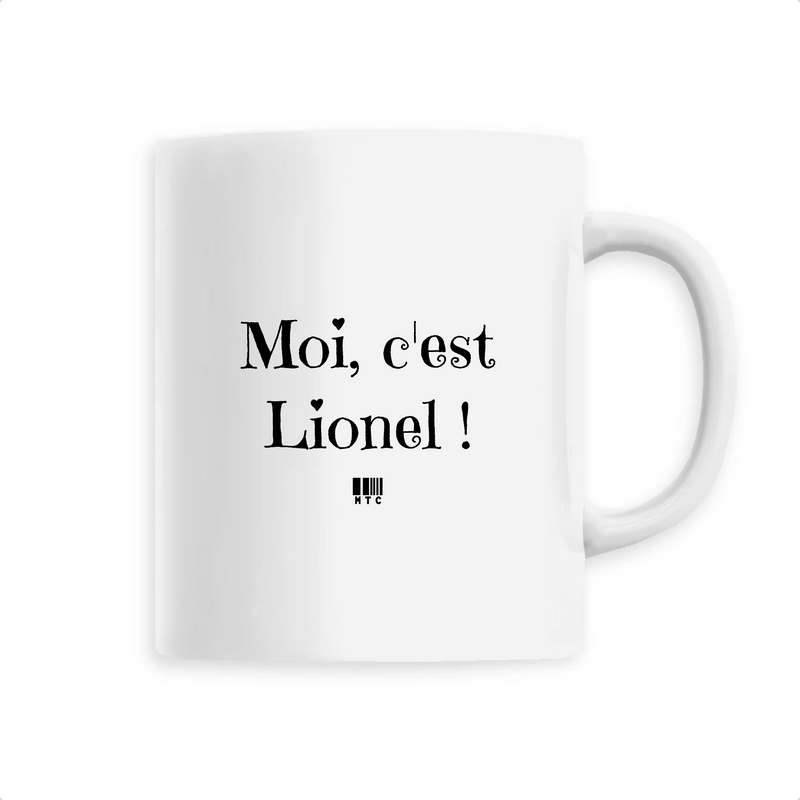 Cadeau anniversaire : Mug - Moi c'est Lionel - 6 Coloris - Cadeau Original - Cadeau Personnalisable - Cadeaux-Positifs.com -Unique-Blanc-
