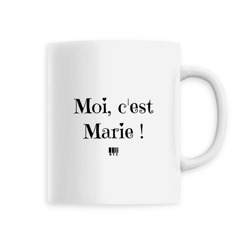 Cadeau anniversaire : Mug - Moi c'est Marie - 6 Coloris - Cadeau Original - Cadeau Personnalisable - Cadeaux-Positifs.com -Unique-Blanc-