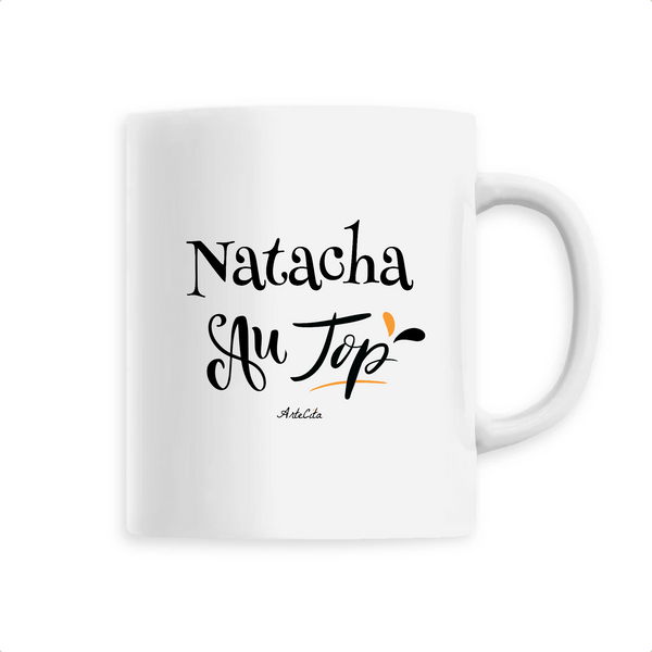 Mug - Natacha au Top - 6 Coloris - Cadeau Original - Cadeau Personnalisable - Cadeaux-Positifs.com -Unique-Blanc-