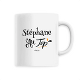 Mug - Stéphane au Top - 6 Coloris - Cadeau Original - Cadeau Personnalisable - Cadeaux-Positifs.com -Unique-Blanc-
