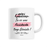 Mug - Merci tu es une Assistante trop Géniale - 6 Coloris - Cadeau Personnalisable - Cadeaux-Positifs.com -Unique-Blanc-