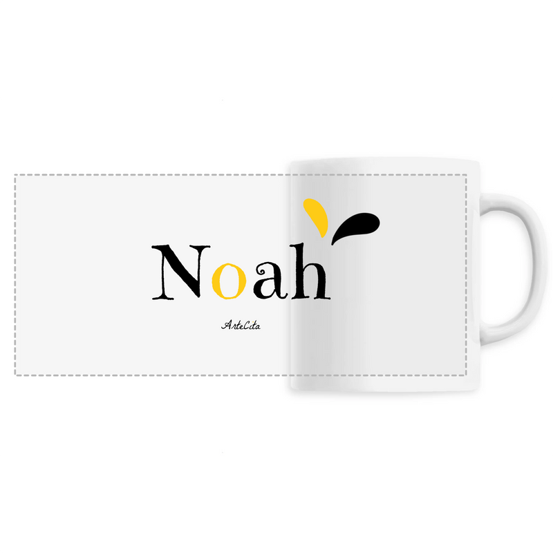 Cadeau anniversaire : Mug - Noah - 6 Coloris - Cadeau Original - Cadeau Personnalisable - Cadeaux-Positifs.com -Unique-Blanc-