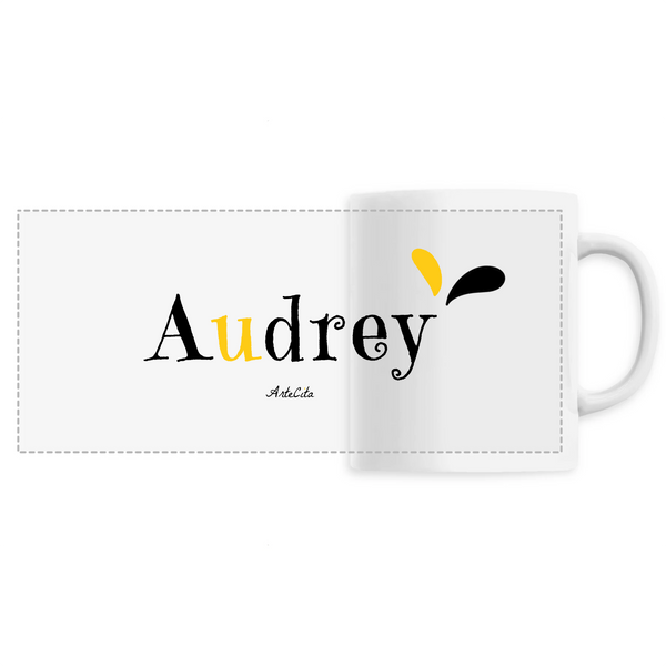 Mug - Audrey - 6 Coloris - Cadeau Original - Cadeau Personnalisable - Cadeaux-Positifs.com -Unique-Blanc-