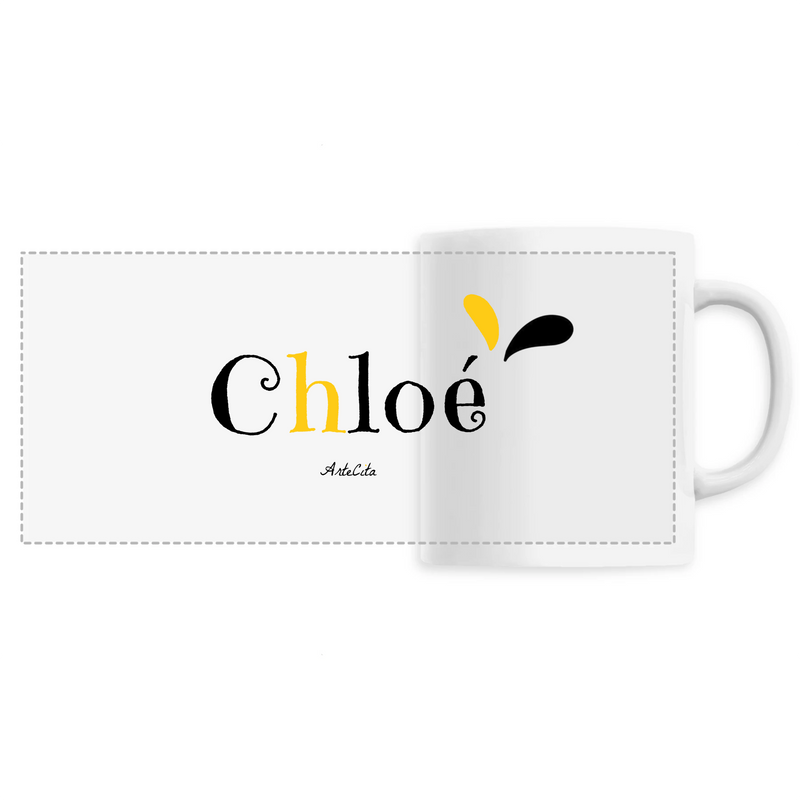 Cadeau anniversaire : Mug - Chloé - 6 Coloris - Cadeau Original - Cadeau Personnalisable - Cadeaux-Positifs.com -Unique-Blanc-