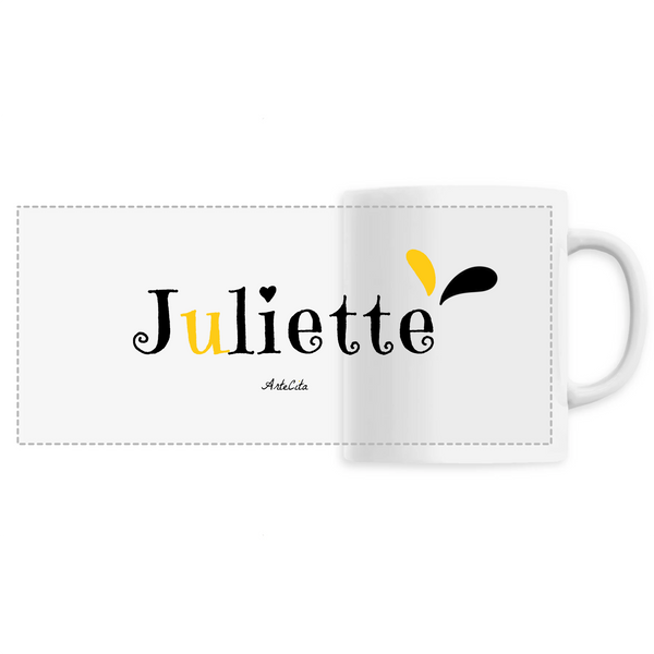 Mug - Juliette - 6 Coloris - Cadeau Original - Cadeau Personnalisable - Cadeaux-Positifs.com -Unique-Blanc-