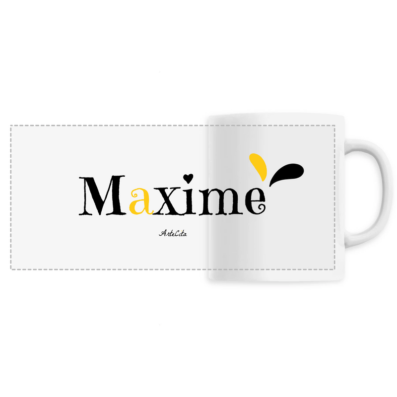 Cadeau anniversaire : Mug - Maxime - 6 Coloris - Cadeau Original - Cadeau Personnalisable - Cadeaux-Positifs.com -Unique-Blanc-