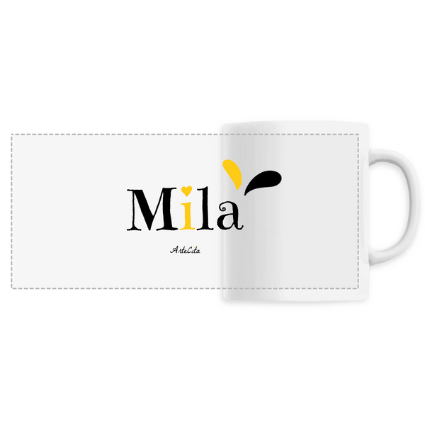 Mug - Mila - 6 Coloris - Cadeau Original - Cadeau Personnalisable - Cadeaux-Positifs.com -Unique-Blanc-