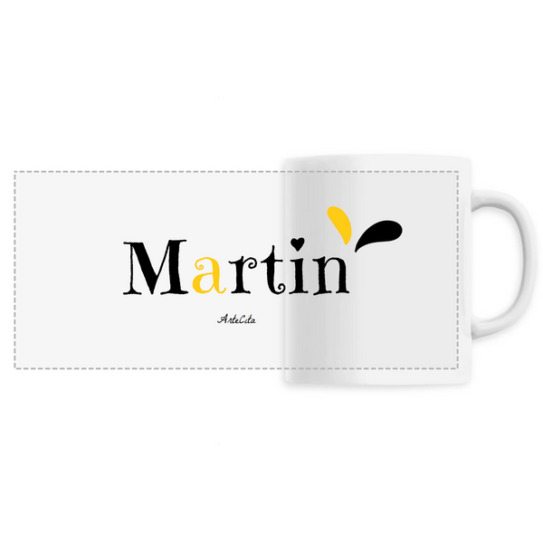 Mug - Martin - 6 Coloris - Cadeau Original - Cadeau Personnalisable - Cadeaux-Positifs.com -Unique-Blanc-