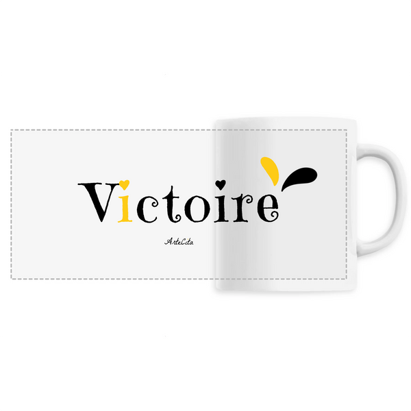 Mug - Victoire - 6 Coloris - Cadeau Original - Cadeau Personnalisable - Cadeaux-Positifs.com -Unique-Blanc-