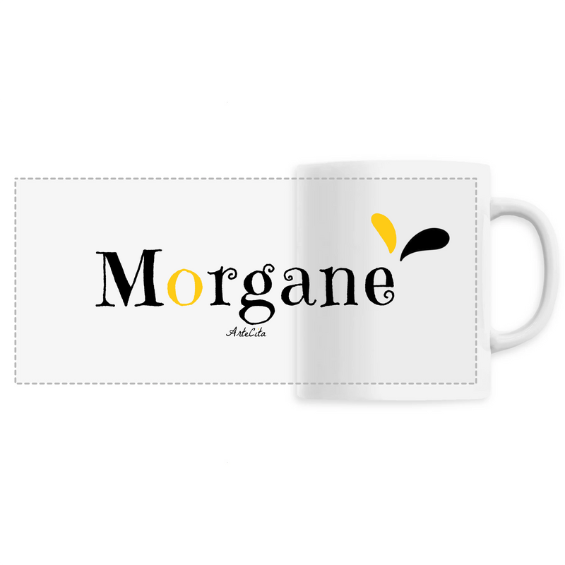 Cadeau anniversaire : Mug - Morgane - 6 Coloris - Cadeau original - Cadeau Personnalisable - Cadeaux-Positifs.com -Unique-Blanc-