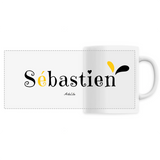 Mug - Sébastien - 6 Coloris - Cadeau Original - Cadeau Personnalisable - Cadeaux-Positifs.com -Unique-Blanc-