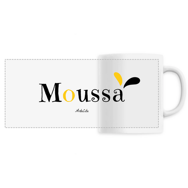 Mug - Moussa - 6 Coloris - Cadeau Original - Cadeau Personnalisable - Cadeaux-Positifs.com -Unique-Blanc-