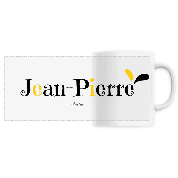 Mug - Jean-Pierre - 6 Coloris - Cadeau Original - Cadeau Personnalisable - Cadeaux-Positifs.com -Unique-Blanc-