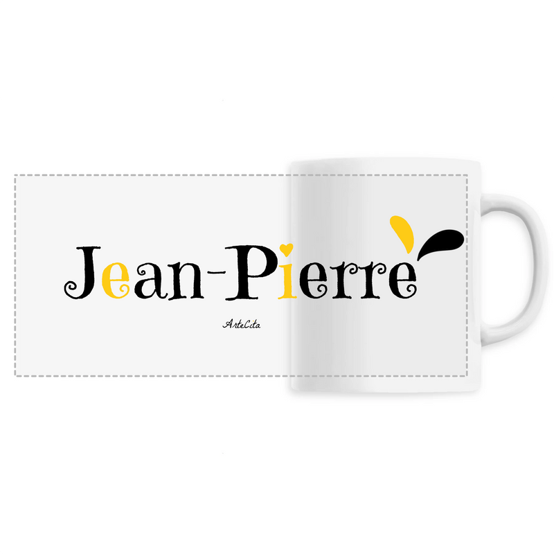Cadeau anniversaire : Mug - Jean-Pierre - 6 Coloris - Cadeau Original - Cadeau Personnalisable - Cadeaux-Positifs.com -Unique-Blanc-