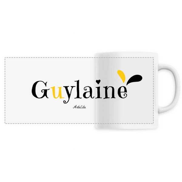 Mug - Guylaine - 6 Coloris - Cadeau Original - Cadeau Personnalisable - Cadeaux-Positifs.com -Unique-Blanc-