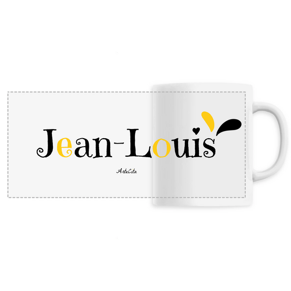 Mug - Jean-Louis - 6 Coloris - Cadeau Original - Cadeau Personnalisable - Cadeaux-Positifs.com -Unique-Blanc-