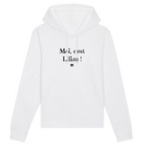 Sweat à Capuche - Moi c'est Lilian - Coton Bio - Cadeau Original - Cadeau Personnalisable - Cadeaux-Positifs.com -XS-Marine-