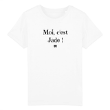 T-Shirt Enfant - Moi c'est Jade - Coton Bio - 5 Coloris - Cadeau Original - Cadeau Personnalisable - Cadeaux-Positifs.com -3-4 ans-Rose-