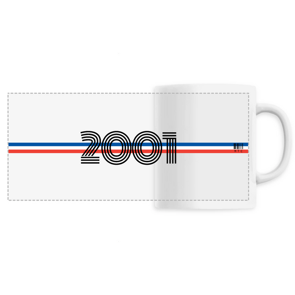 Mug - Année 2001 - 6 Coloris - Cadeau Original - Cadeau Personnalisable - Cadeaux-Positifs.com -Unique-Blanc-