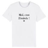 T-Shirt - Moi c'est Frédéric - Coton Bio - 7 Coloris - Cadeau Original - Cadeau Personnalisable - Cadeaux-Positifs.com -XS-Indigo-