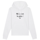 Sweat à Capuche - Moi c'est Sophie - Coton Bio - Cadeau Original - Cadeau Personnalisable - Cadeaux-Positifs.com -XS-Bordeaux-