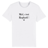 T-Shirt - Moi c'est Raphaël - Coton Bio - 6 Coloris - Cadeau Original - Cadeau Personnalisable - Cadeaux-Positifs.com -XS-Blanc-