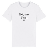 T-Shirt - Moi c'est Tom - Coton Bio - 7 Coloris - Cadeau Original - Cadeau Personnalisable - Cadeaux-Positifs.com -XS-Indigo-