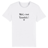 T-Shirt - Moi c'est Yannick - Coton Bio - 7 Coloris - Cadeau Original - Cadeau Personnalisable - Cadeaux-Positifs.com -XS-Indigo-